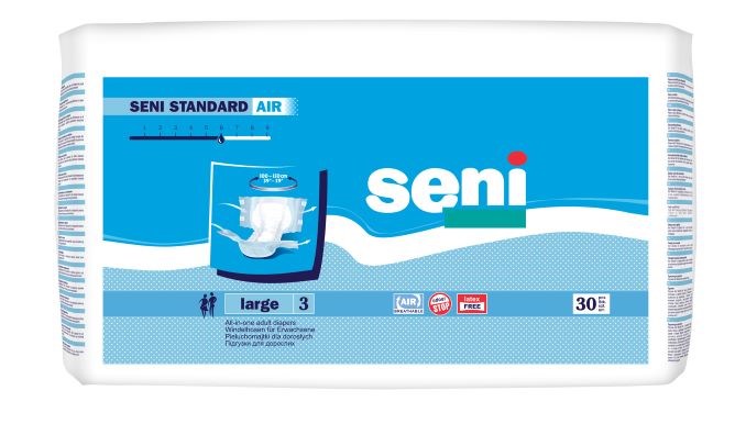 Підгузки для дорослих SENI STANDARD AIR large (30 шт.)